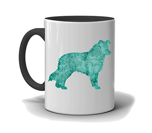 Australian Shepherd Custom Dog Mug Black and White Mug I Love My Australian Shepherd