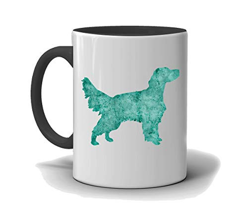 English Setter Custom Dog Mug Black and White Mug I Love My English Setter