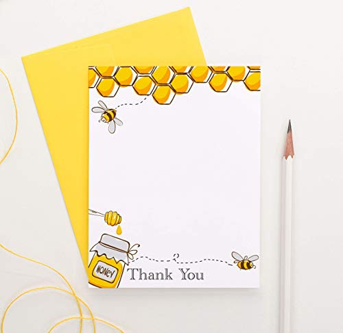 Honey Bee Thank You Cards with Envelopes FLAT Blank Inside Gender Neutral Baby Shower Thank You Notes Bee Baby Shower Thank You Cards Your Choice of Quantity and Envelope Color Honey Bee Thank You Cards with Envelopes FLAT Blank Inside Gender Neutral Baby Shower Thank You Notes Bee Baby Shower Thank You Cards Your Choice of Quantity and Envelope Color