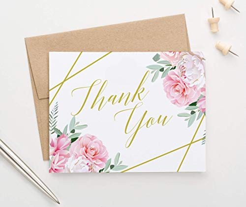 Pink Floral Thank You Cards with Envelopes FOLDED Blank Inside Floral Wedding Thank You Notes with Envelopes Baby Shower Your Choice of Quantity and Envelope Color Pink Floral Thank You Cards with Envelopes FOLDED Blank Inside Floral Wedding Thank You Notes with Envelopes Baby Shower Your Choice of Quantity and Envelope Color