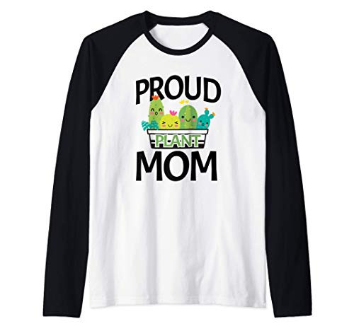 Funny Garden Mama Proud Plant Mom Raglan Baseball Tee Funny Garden Mama Proud Plant Mom Raglan Baseball Tee
