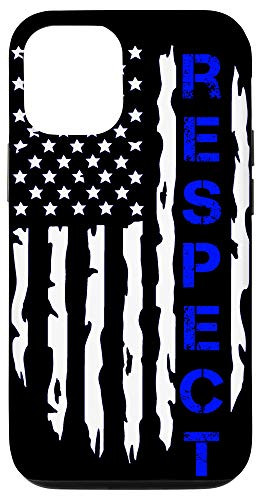 iPhone 12 12 Pro I Back Blue Thin Blue Line I support Police Case