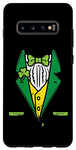 Galaxy S10 plus  Leprechaun Suit Tuxedo St Patricks Day Irish Men Boys Gift Case