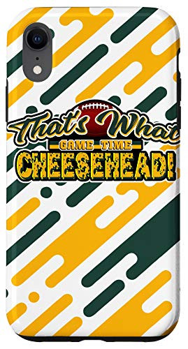 iPhone XR Thats What Cheesehead Game Time Football Case