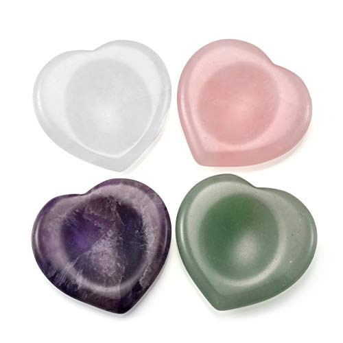 Sunligoo Healing Crystal Heart Love Thumb Worry Stone Pocket Palm Gemstones for Anxiety Therapy Geometry Chakra Reiki Balancing -4Pcs Sunligoo Healing Crystal Heart Love Thumb Worry Stone Pocket Palm Gemstones for Anxiety Therapy Geometry Chakra Reiki Balancing -4Pcs