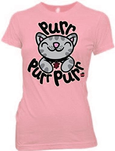 Big Bang Theory Soft Kitty Junior Purr Purr T-Shirt Tee  Medium Light Pink