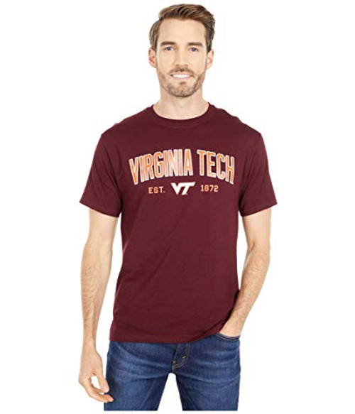 Champion College Virginia Tech Hokies Jersey Tee Maroon 4 XL Champion College Virginia Tech Hokies Jersey Tee Maroon 4 XL