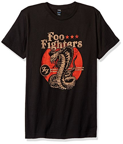 FEA Mens Foo Fighters Cobra Soft T-Shirt Black XX-Large