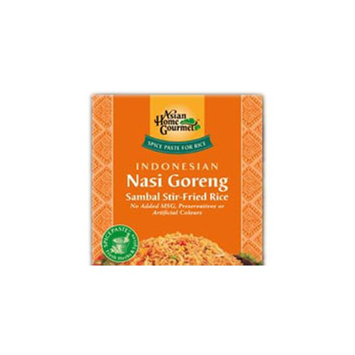 Asian Home Gourmet Indonesian Nasi Goreng Sambal Stir Fried Rice 1.75-Ounce Pouch  Pack of 6
