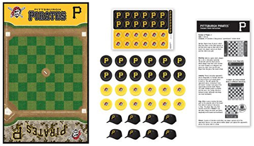 MasterPieces MLB Pittsburgh Pirates Checkers Board Game MasterPieces MLB Pittsburgh Pirates Checkers Board Game