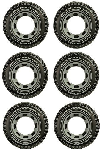 Intex Inflatable 36" Giant Tire Tubes For Swimming Pool/Lake/Ocean (6 Pack)