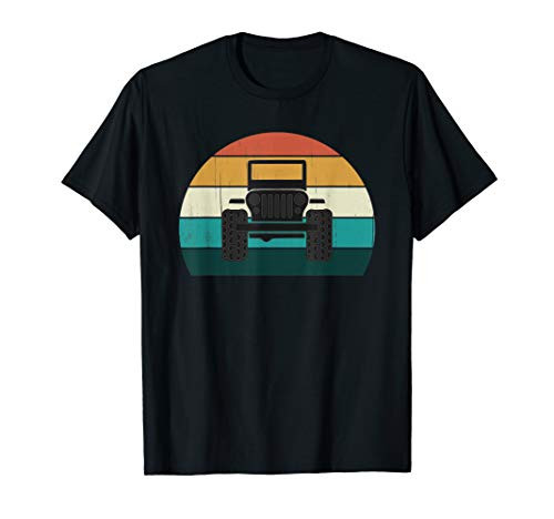 Retro 4x4 Sunset - Vintage Off Road Big 4 Wheel Drivers Gift T-Shirt