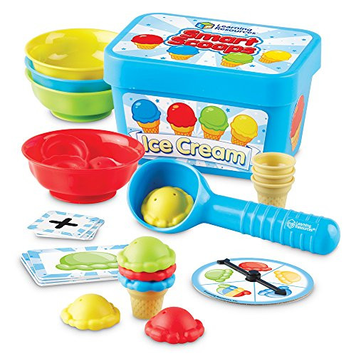 Learning Resources Smart Scoops Math Activity Set Counting Toy Game, 55Piece