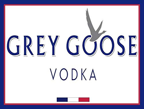 Fanzi Metal Sign - Grey Goose 2 Vodka Man Cave Bar Pub - 8 inch X12 inch Tin Sign