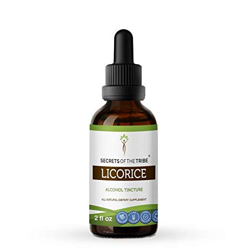 Licorice Tincture Alcohol Extract Organic Licorice  Glycyrrhiza Glabra  Dried Root Tincture Supplement 2 oz