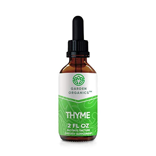 Garden Organics - Thyme Alcohol Extract Organic Thyme  Thymus Vulgaris  Dried Leaf  2 Fl Oz