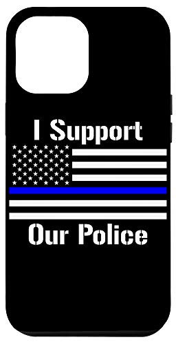 iPhone 12 Pro Max I Support Our Police - Blue Line US Flag Case