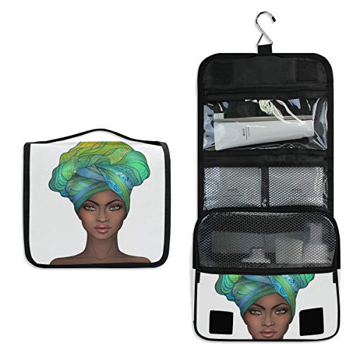 African American Pretty Girl Toiletry Bag Multifunction Cosmetic Bag Portable Makeup Pouch Travel Hanging Organizer Bag for Women Girls African American Pretty Girl Toiletry Bag Multifunction Cosmetic Bag Portable Makeup Pouch Travel Hanging Organizer Bag for Women Girls