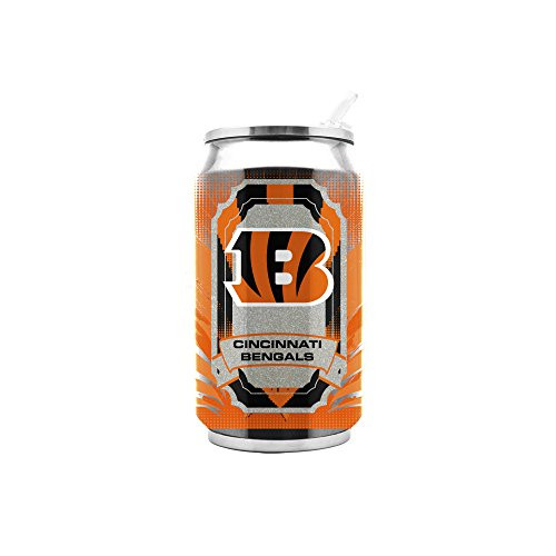 NFL Cincinnati Bengals 11oz Double Wall Stainless Steel Thermocan NFL Cincinnati Bengals 11oz Double Wall Stainless Steel Thermocan