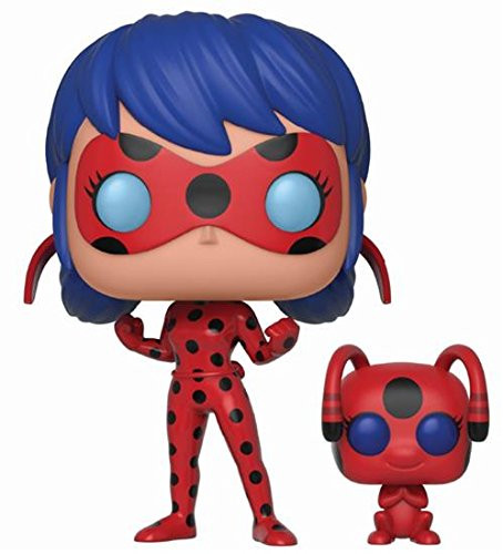 Funko Pop and Buddy: Miraculous-Ladybug with Tikki Collectible Figure, Multicolor