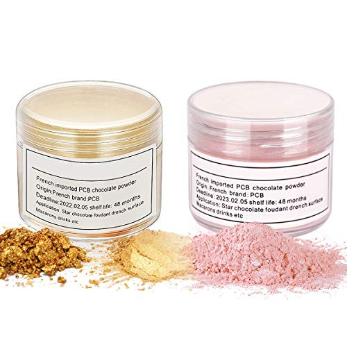 HomeHere Gold Luster Dust Edible Cake Gold Dust  14g   Gold  plus  Pink