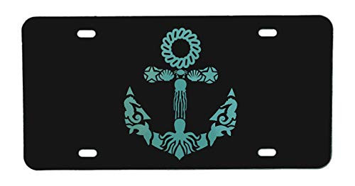 Custom Personalized Sea Life Anchor Vanity Plate Front License Auto Tag Car Accessories Nautical Anchor Design Custom Personalized Sea Life Anchor Vanity Plate Front License Auto Tag Car Accessories Nautical Anchor Design