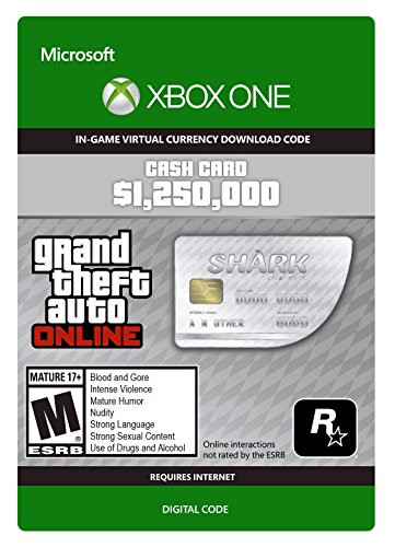 Grand Theft Auto V  Great White Shark Cash Card - Xbox One  Digital Code