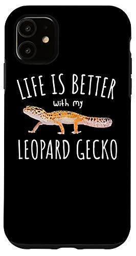 iPhone 11 Life Is Better With My Leopard Gecko Reptile Gift Case