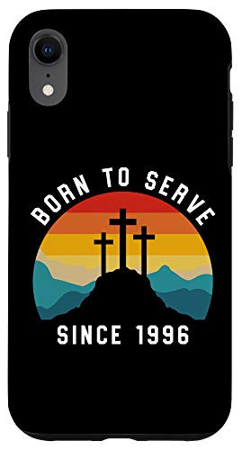 iPhone XR Christian 25th Birthday Gift 25 Year Old Born To Serve 1996 Case