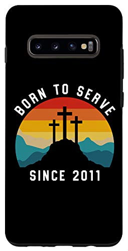 Galaxy S10 plus  Christian 10th Birthday Gift 10 Year Old Born To Serve 2011 Case