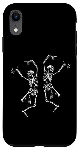 iPhone XR Spooky Dancing Skeletons Macabre Skeleton Vintage Halloween Case