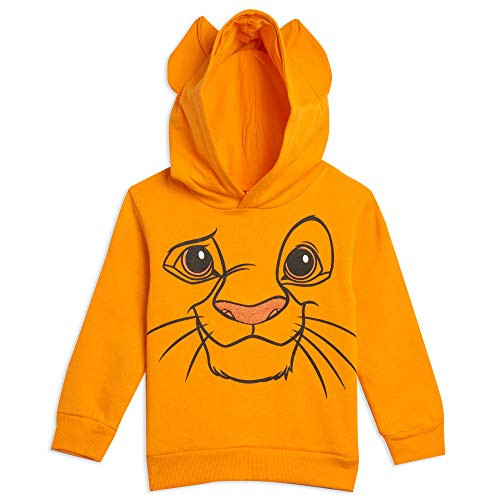 Disney The Lion King Simba Toddler Boys Pullover Fleece Costume Hoodie 5T Orange Disney The Lion King Simba Toddler Boys Pullover Fleece Costume Hoodie 5T Orange