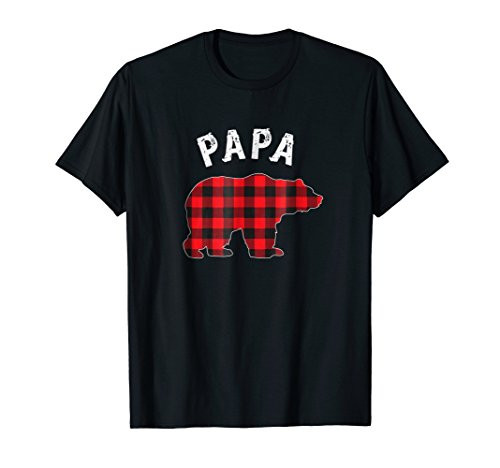 Plaid Papa Bear Buffalo Matching Family Pajama T-shirt Plaid Papa Bear Buffalo Matching Family Pajama T-shirt