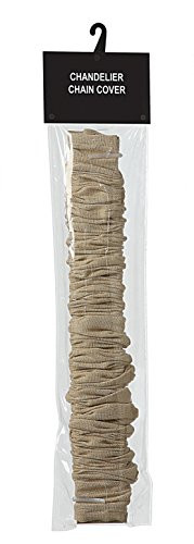Creative Co-op Chandelier Cord Cover, 6' Length, Natural Cotton Color