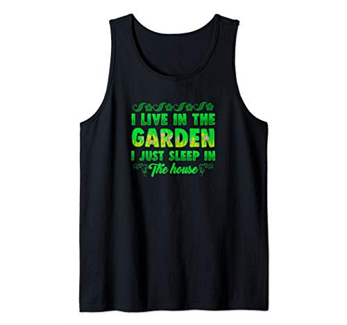 Garden Lover Colorful Green Plant Quote Gardening Flower Tank Top