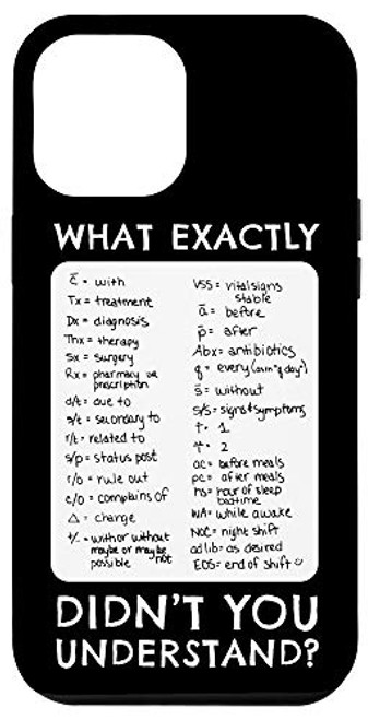 iPhone 12 Pro Max Nurse Shorthand Nurse Gifts Nursing Student RN LPN CNA Case