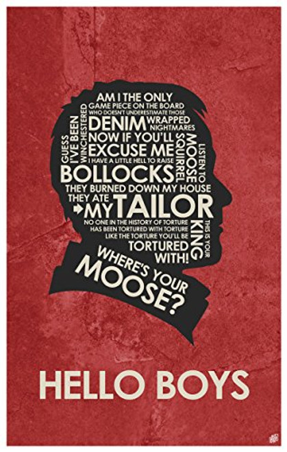 Northwest Art Mall Supernatural, Crowley Hello Boys, Word Art Print Poster (12" x 18") by Artist Stephen Poon. Northwest Art Mall Supernatural, Crowley Hello Boys, Word Art Print Poster (12" x 18") by Artist Stephen Poon.