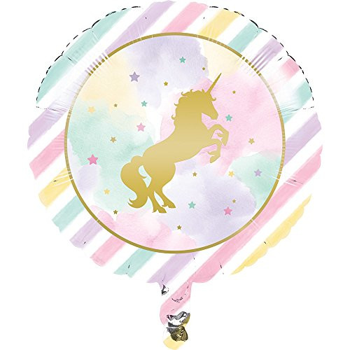 Creative Converting Unicorn Sparkle Foil Balloon Party Supplies, Multicolor