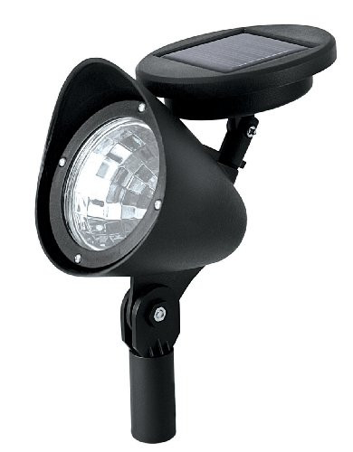 Sterno Home GL23836BK2 Paradise Solar LED 3 lumens Plastic Spot Light, 2-Pack, 2 Piece