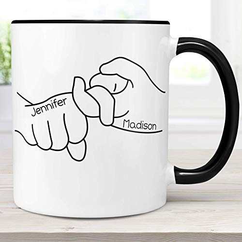 Personalized Sign Language Friends ASL Coffee Mug with Names Microwave Dishwasher Safe Cup Personalized Sign Language Friends ASL Coffee Mug with Names Microwave Dishwasher Safe Cup