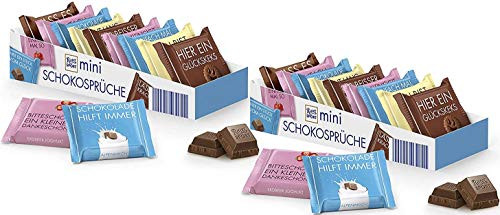 Mini Chocolate Sweets - Chocolate Variety 2 x 150 g Ritter Sport   Germany Mini Chocolate Sweets - Chocolate Variety 2 x 150 g Ritter Sport   Germany