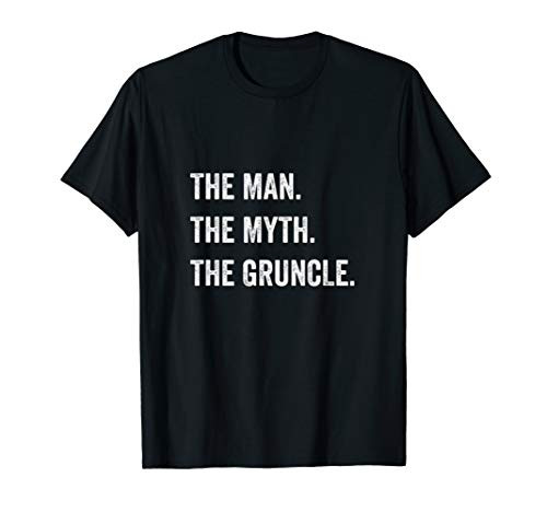 Mens Gruncle Shirt The Man The Myth 2020 Uncle Gift For Uncles T-Shirt