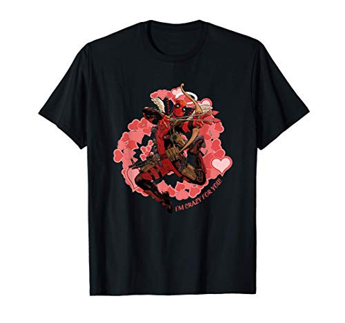 Marvel Deadpool Im Crazy For You Valentines Day T-Shirt