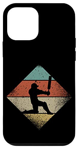 iPhone 12 mini Cricket Retro 1960s 1970s Style Cricket Player Case