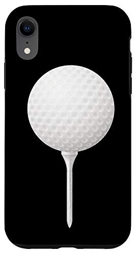 iPhone XR Golf Ball Tee Golfing Golfer Gift Men Dad Black Case