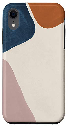 iPhone XR Minimal Blush Abstract Shapes Watercolor Illustration Case