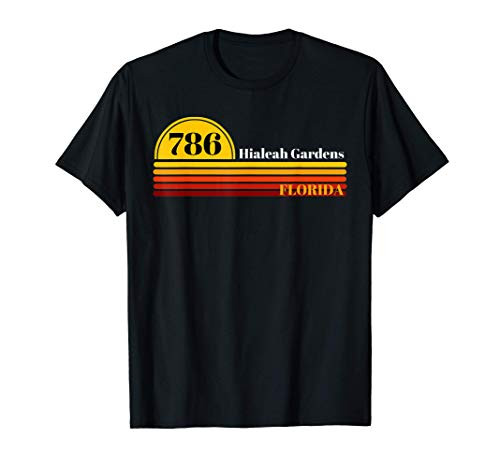 786 Hialeah Gardens Florida Vintage Retro Area Code T-Shirt