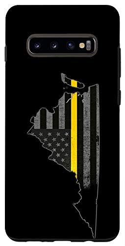 Galaxy S10 plus  Virginia 911 Thin Yellow Line Emergency Police Dispatchers Case
