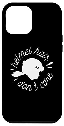 iPhone 12 Pro Max Helmet Hair Dont Care Quote Ice-Hockey Player Hockey Case