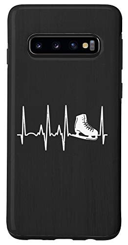 Galaxy S10 Ice Skater Figure Skating Gift Heartbeat Line Figure Skate Case
